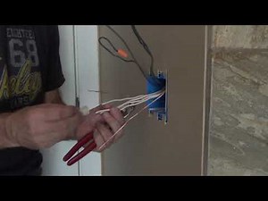 How to Install Ceiling Fan...Connecting 4 White Wires in Wall Switch Box