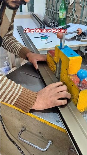 How to Cut Aluminum Like a Pro! 🤯 Window Making Process 🔥#windowmaking #viral #shorts #trending