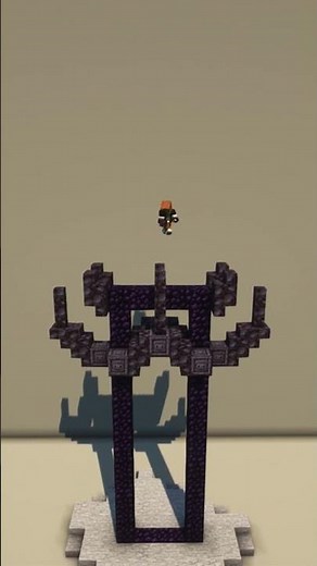 Building a Nether Sword Portal🗡️ | Minecraft #shorts #minecraft