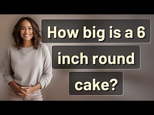 How big is a 6 inch round cake?