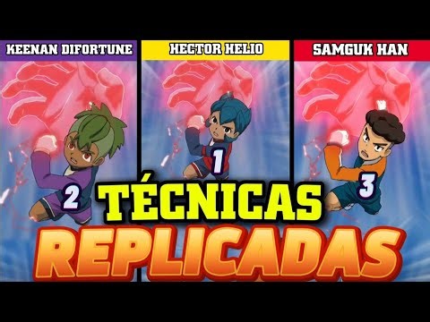 TECNICAS QUE FUERON EJECUTADAS POR DIFERENTES PERSONAJES en Inazuma Eleven