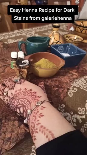 Easy Henna Recipe for Dark Stains Tutorial
