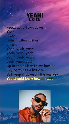 Usher - Yeah! (Lyrics) #shorts