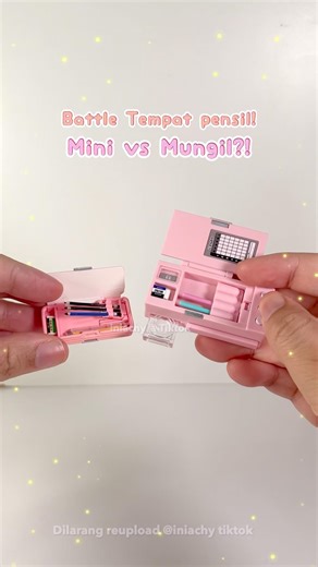 BATTLE tempat pensil MINI?! Mana yg paling keren? #mini #mainan #toys #battle #alattulis