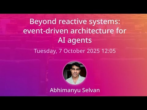 Beyond reactive systems: event-driven architecture for AI agents
