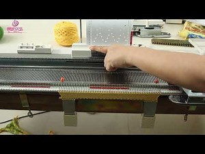 SK280编织机视频教程---蕾丝机头LC2 第五集