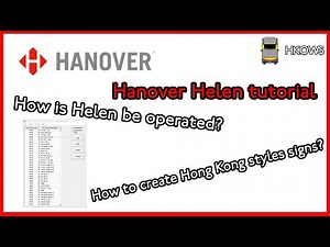 (4K)【First tutorial with human voice】Helen tutorial #1|How to create the signs using in Hong Kong?
