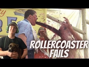 Epic Roller Coaster Fails Compilation BIG D Reacts (Puke Warning) Try Not To Laugh