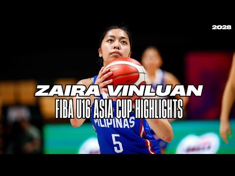 Zaira Vinluan | FIBA U16 Asia Cup 2025 Highlights | Class of 2028