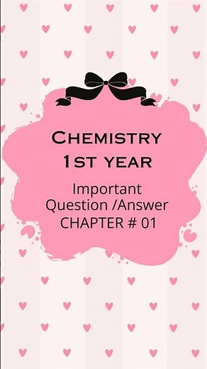 11th Chemistry Chp # 1 ( Quick Revision) Most Important Short Questions & Answers 🔥 | 2026 #shorts