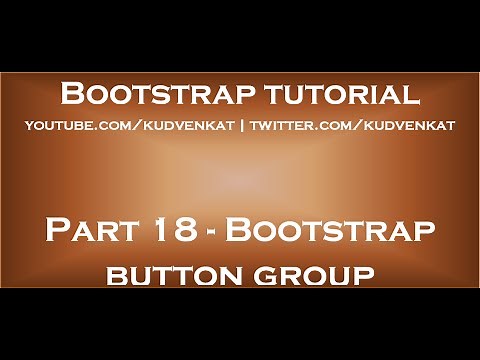 Bootstrap button group