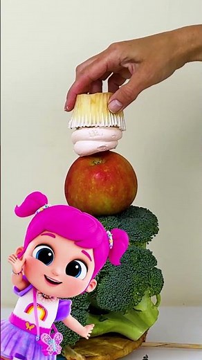 The Leaning Tower Of YUCK! 🤢 Little Angel Lollipop Experiment #kids #shorts