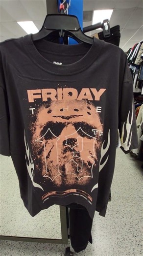 HALLOWEEN FANS - FRIDAY THE 13TH BLACK GRAPHIC T-SHIRT $10.99 - JASON CAMP CRYSTAL LAKE