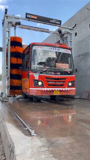 GSRTC Amreli Depo | New Automatic Bus Washing Machine | GSRTC Gujarat 🇮🇳 | ST Bus Update 2026