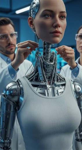 Cutting-Edge Robot Lab Humanoid Head Breakthroughs In AI Tech #robotics #AI #innovation