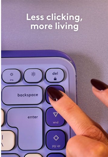 POV: your keyboard knows you better than you know yourself. 😌 Custom shortcuts on POP Icon Keys = less clicking, more living. #Logitech #PopIconKeys #WorkSmarter