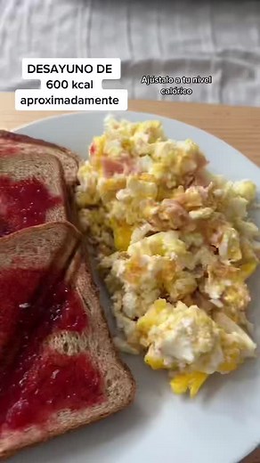 Desayuno saludable de 600 calorías para bajar peso