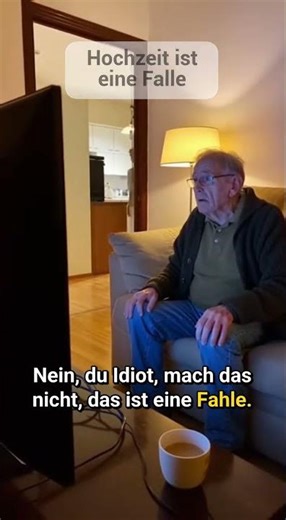 Hochzeit ist eine Falle: Opa warnt im Hochzeitsvideo!
