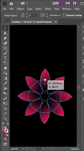 How to design Flower Vector (Illustrator Tutorial) Quick Tips Ep 1