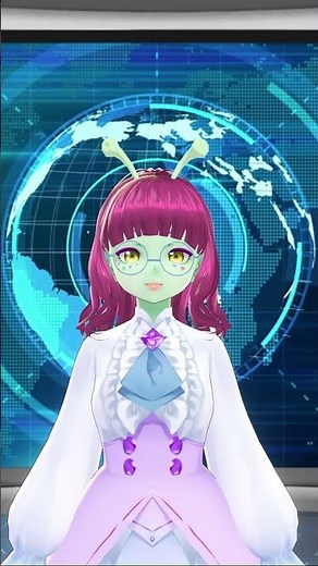 funny space alien Vtuber Raiko Star tells the local news 98