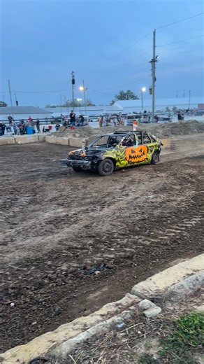 First heat coming on to the track! Youth minis #jimbosderbyshop #demolitionderby #derby #demo #smashit #cleanupshow | JimBo's Derby Shop