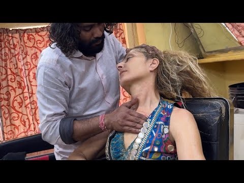 Touch of Calm: COSMIC Scalp Massage for Sleep and Stress Relief | Indian Massage Junior Baba sen