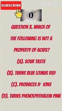 Acids, Bases & Salts Questions | Test Your Chemistry Knowledge!