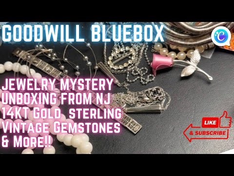 Goodwill Bluebox Mystery Jewelry Unboxing OH Art Deco Sterling Silpada & More!