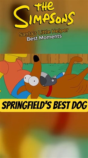 Santa’s Little Helper Is A Menace 🐶 #thesimpsons #viral