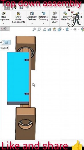 Top down assembly in solidwork