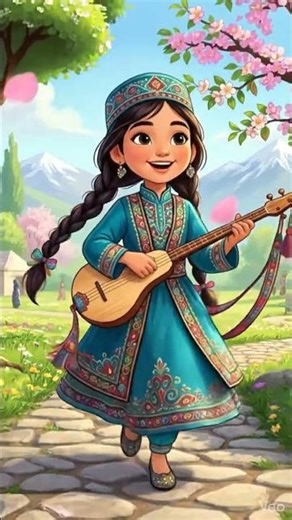She Plays This Ancient Instrument Like a Pro! (Kyrgyz Komuz) 🇰🇬