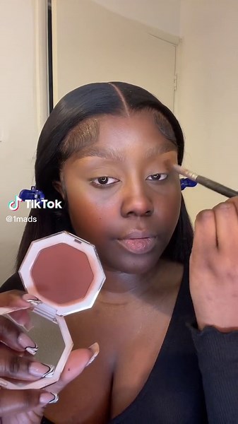 Updated makeup tutorial using some new faves from TikTok Shop 🖤 #fyp #blackgirlmakeup #makeuptutorial