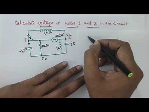 Nodal voltage analysis examples for AC circuits and applying cramer's rule for solving equation.