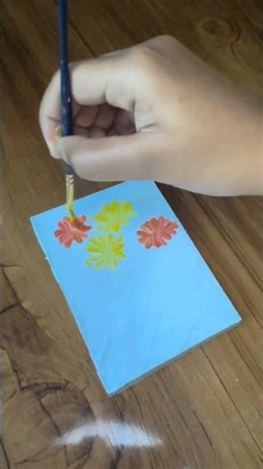 Easy Daisy Painting in Minutes 🌼✨ #relaxingart