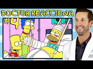 Médico de Emergencias REACCIONA a las Escenas Médicas de Los Simpsons #4