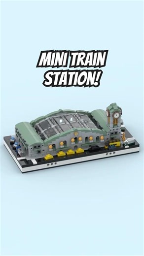 LEGO Train station 🚂 #lego #miniature