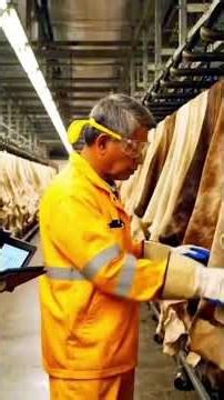 How is sheep's wool made into a valuable fiber? The complete process inside the factory#shorts#viral