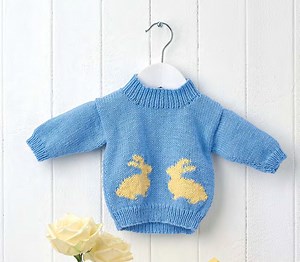Learn To Knit A Bunny Baby Jumper | Knitting Patterns | Let's Knit Magazine
