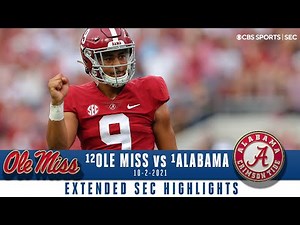 #1 Alabama vs #12 Ole Miss: Extended Highlights | CBS Sports HQ