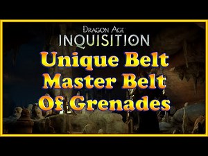 Dragon Age: Inquisition - Master Belt of Grenades - Unique Belt