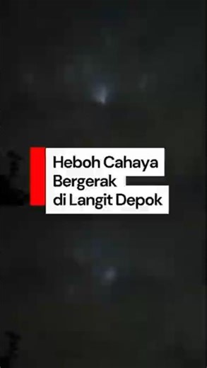 Depok Residents Excited by Moving Lights in the Sky, BRIN Says