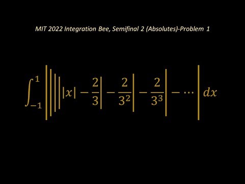 MIT 2022 Integration Bee, Semifinal 2 (Absolutes)-Problem 1