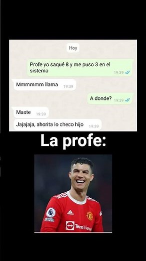 La profe🤣 #shorts #memes #cr7 #futbol #humor