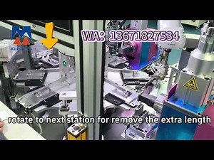 How does the ultrasonic welding machine for rotating battery tabs work? Watch the video to find out!