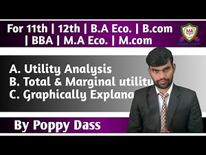 Utility Analysis | Definition | Total & Marginal utility | Full Graphically Explanation