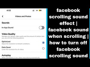 facebook scrolling sound effect | facebook sound when scrolling | turn off facebook scrolling sound