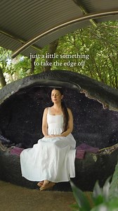 10K views · 152 reactions | Just needed our daily meditation inside an ancient amethyst geode to take the edge off  | Crystal Castle | Facebook