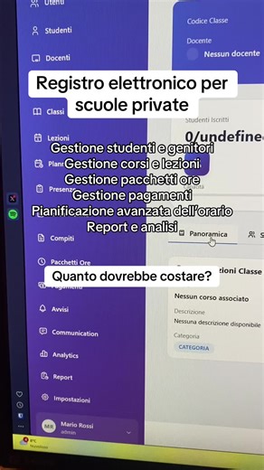 Registro elettronico per scuole provate, di lingue, di ballo #freelancer #software #gestionale #programmatore