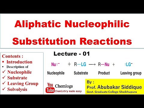 Aliphatic Nucleophilic Substitution Reactions | part-1 | Introduction
