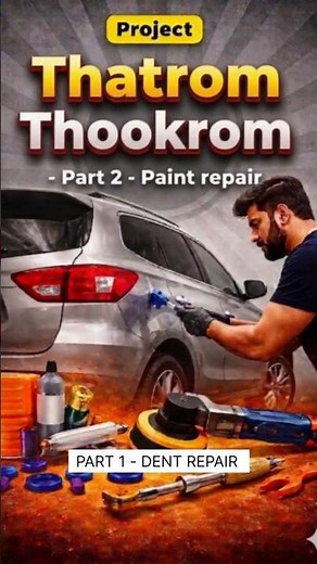 Deep Scratch Fixed at Home 😳 | Paint Repair Tamil | Part 2 #Shorts